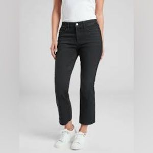 Athleta Sculptek carbon wash crop kick jeans